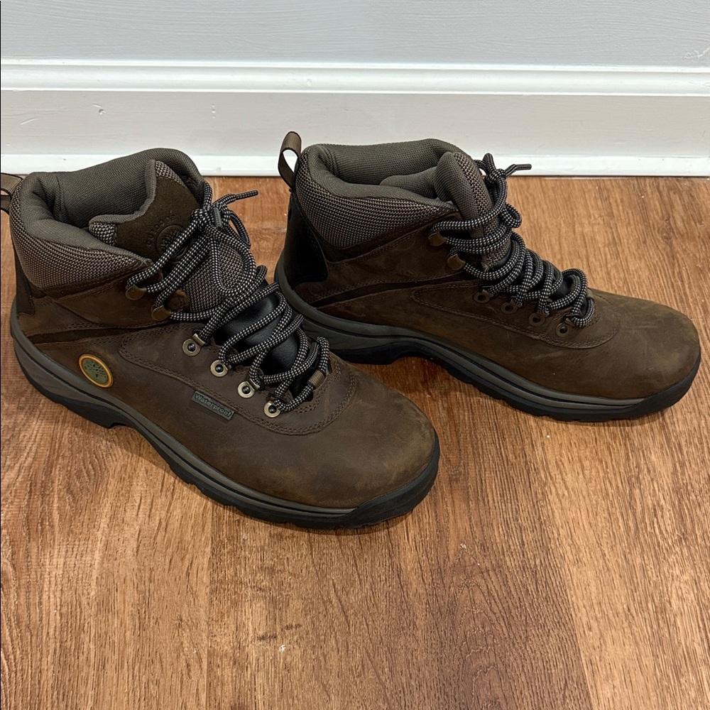 Timberland Men's Dark Brown Leather Boots